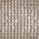 Мозаика стеклянная однотонная Vidrepur Elements Edna Коричневый (на сетке)