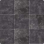 Плитка каменная Poolmagic плитка Marble Tumbled (Черный) 10х10, натур. мрамор
