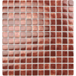 Мозаика стеклянная однотонная Antarra Cloudy PG4603, Красный Гранит, гладкая