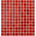 Мозаика стеклянная однотонная Antarra Cloudy PG4632, Красный, гладкая