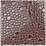 Мозаика стеклянная однотонная Antarra Drops mono DIR003,Гранатный,гладкая (без лака)