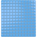 Мозаика стеклянная однотонная Antarra Mono ST052, Небесно-голубой, гладкая