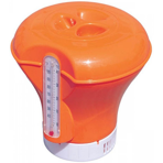 Дозатор плавающий большой Kokido оранжевый с термометром