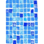 Пленка с рисунком для бассейна "Мозаика размытая" ширина 1,65 м Haogenplast Mosaic