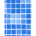 Пленка с рисунком для бассейна "Мозаика неразмытая" ширина 1,65 м Alkorplan 3000 Byzance Blue
