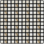 Мозаика стеклянная однотонная JNJ Picasso 10x10 мм G 02