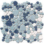 Керамическая мозаичная смесь Giaretta Морские камешки Azurri