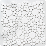 Мозаика керамическая однотонная Giaretta Морские камешки Bianci
