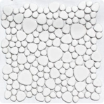 Мозаика керамическая однотонная Giaretta Морские камешки SP-20, основа на сетке