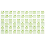 Мозаика стеклянная однотонная Giaretta Cristallo COOL GREEN TEA, на сетке