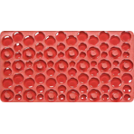 Мозаика стеклянная однотонная Giaretta Cristallo RED BERRIES, на сетке