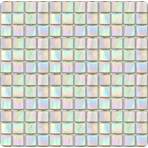 Мозаика стеклянная однотонная JNJ Iridium 20x20, 327х327 мм EA 10 розово-белый
