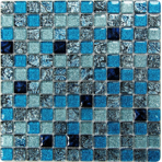 Стеклянная мозаичная смесь Bonaparte Satin Blue