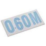 Плитка фарфоровая Serapool противоскользящая с цифрами и надписями 12,5х25 см, без глазури, буквы-св.голубые