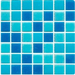 Стеклянная мозаичная смесь JNJ JN 20x20 см SKY, на бумаге, лист 0.107 кв.м