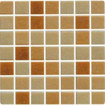 Стеклянная мозаичная смесь JNJ JN 20x20 см BEIGE, на бумаге, лист 0.107 кв.м