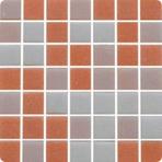 Стеклянная мозаичная смесь JNJ JN 20x20 см PINK, на бумаге, лист 0.107 кв.м