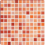 Фарфоровая мозаичная смесь Serapool Versicolor (красный/оранжевый)