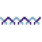 Бордюр из фарфоровой мозаики Serapool Seramin кобальт-белый-св. голубой (80161.4)