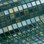 Мозаика стеклянная однотонная Ezarri Metal Esmeralda