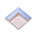 Плитка фарфоровая Serapool поручень сетчатый наружный угол 12,5х12,5 см, голубой