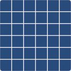Мозаика фарфоровая однотонная Serapool 50х50 мм темно-синяя