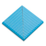 Плитка фарфоровая Serapool для римской лестницы диагональ 12,5x12,5см, св.-голубая, с буртиком