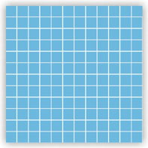 Мозаика фарфоровая однотонная Serapool 25х25 мм голубая