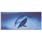 Плитка фарфоровая Serapool бордюр с рисунком 12,5х25 см Дельфин