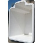Купель из стеклопластика Fiber Pools Квадро 2,8х2,3 м глубина 1,8 м, цвет Bianco (белый глянец)