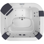 СПА бассейн Jacuzzi Italian Design Delos Pro 215x190x80 см чаша White обшивка Graphite (с нагревателем 3 кВт)