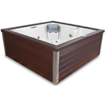 СПА бассейн Jacuzzi Premium J-LXL 213x213x91 см чаша Desert Sand обшивка Brazilian Teak