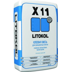Litokol Клеевая смесь для плитки LITOKOL X11, цвет серый, мешок 25кг